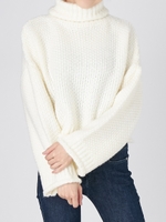 オーバーネックヘビーニット/GRY