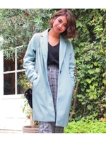 【CHILLE】ベーシックチェスターコート/ピンク(008)