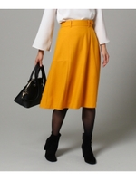 【VERY11月号掲載】ウールジャージ フレアスカート/チャコールグレー(014)