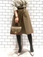 コンパクトタッサータックスカート/D/グリーン