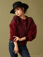 スリーブファートップス/オフホワイト