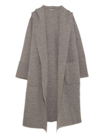 フード付ニットカーディガン/IVR