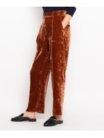 シルクベルベットパンツ/ブラウン(042)