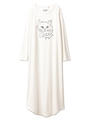 スターキャットロングスリーブドレス/OWHT