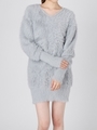 MINK TOUCH ニット ワンピース/BLK