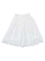 ふわふわフェアリーレースアップチュールスカート / mille fille closet/シロ
