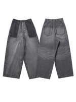 DENIM BAKER PANTS/ブラック