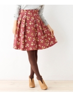 【WEB限定サイズ(S・LL)あり】フラワープリントスカート/ピンク(172)