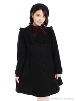 スタンドフリルAラインドーリーコート/ピンク