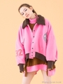 university bomber jacket/PINK