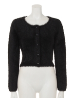 シャギーFパールカーデ/WHT