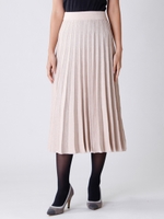 ラメプリーツスカート/グレー