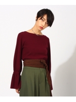 【洗える】ディライトベルシェイプニット/ボルドー(064)