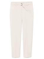 ベルト付ベーシックテーパードパンツ/IVR