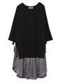 SIDE RIBBON DRESS/ネイビー
