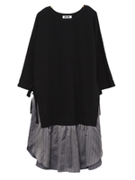 SIDE RIBBON DRESS/ネイビー