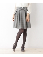 【SSサイズあり】コズミカルウォームグレンチェックスカート/ダークブラウン(243)