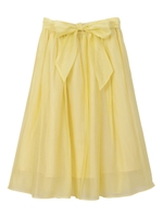 【スカート】透けギャザースカート/ラベンダー