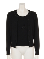 ビーズトバシフラワーツイン/クロ