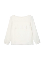 ファイノルディスラッフルブラウス/ホワイト(030)