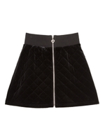 ベロアキルティングスカート/ベージュ