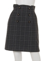 レトロAラインスカート/チェック