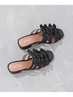 sweet3月号掲載/サテンリボンミュール/ブラック