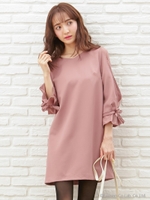 デザインスリーブサック/ワンピース/ピンク