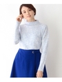 ライトカラーニットプルオーバー/ライトブルー(091)