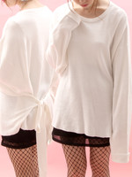 WC/リボンビッグニット