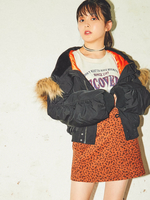 WEGO/アニマルプリントタイトミニスカート