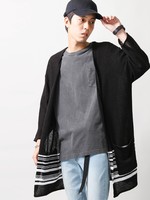 WEGO/カールヤーン7分袖ロングガウン