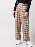 WEGO/チェックペグトップパンツ