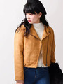 WEGO/フェイクスウェードライダースジャケット