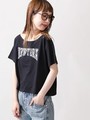 WEGO/ペイズリーロゴオフショルTシャツ