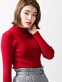 WEGO/リブハイネックニット