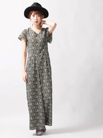 WEGO/花柄オールインワン