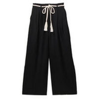 【56%OFF】【LIEN】コードベルトつき裾サイドスリット入りパンツ