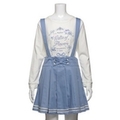 【50%OFF】サスペンダーつきプリーツスカパン