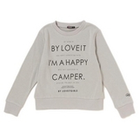 【50%OFF】ストーンロゴ入り裏毛トレーナー