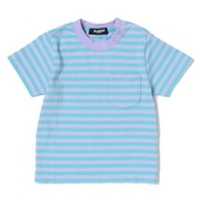 【50%OFF】バックロゴ入りボーダー柄Tシャツ