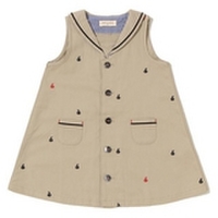 【50%OFF】ヨット刺しゅう入りセーラーカラーノースリーブワンピース