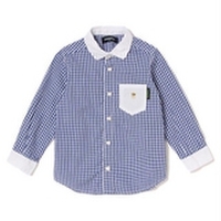 【50%OFF】王冠刺しゅう入りクレリックシャツ