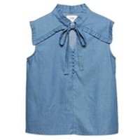 【50%OFF】【LIEN】プリーツテープボウタイブラウス