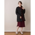 【50%OFF】【LIEN】ノーカラーダウン入りコート