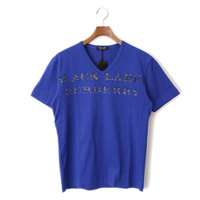【新品】 Vネックカットソー 2 バーバリーブラックレーベル 48487 BURBERRY BLACK LABEL ブルー系 メンズ