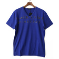 【新品】 カットソー（Vネック） 2 バーバリーブラックレーベル 49895 BURBERRY BLACK LABEL ネイビー系 メンズ
