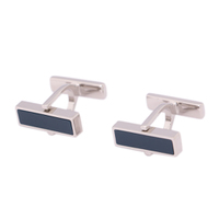 【新品】 カフス 1.8×0.7cm バーバリー 48980 BURBERRY シルバー系×グレー系 メンズ