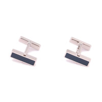 【新品】 カフスリング  バーバリー 50258 BURBERRY シルバー系×ブラック系 メンズ