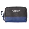 【新品】 キーホルダー・小銭入れ 11×7.5×2.8cm バーバリーブラックレーベル 45478 BURBERRY BLACK LABEL ブラック系×ネイビー系 メンズ
